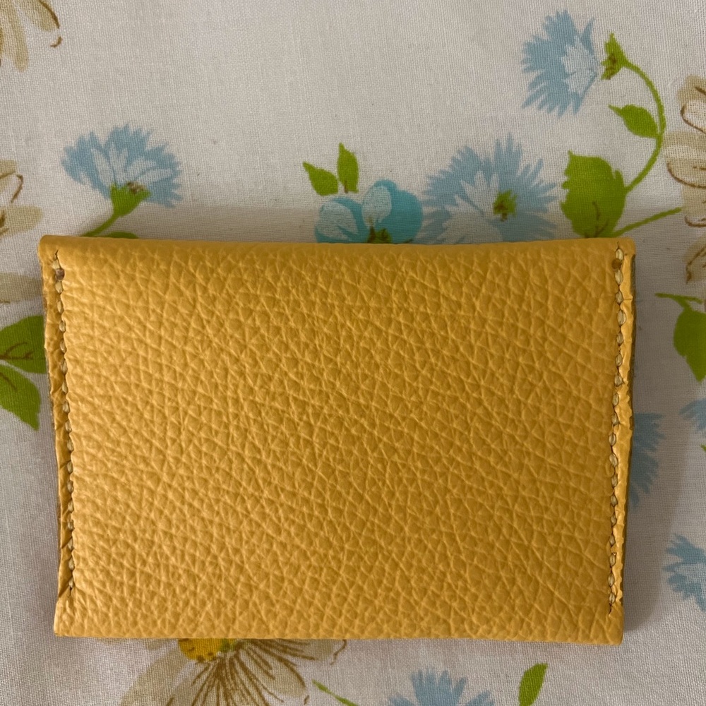 Hand Crafted Yellow Wallet - Picture 5 of 5